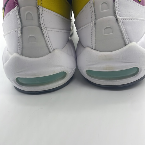 Men’s Nike AirMax 95 Blue/Purple/Yellow/White DC1862-100 USED Size 11.5 - Picture 8 of 11